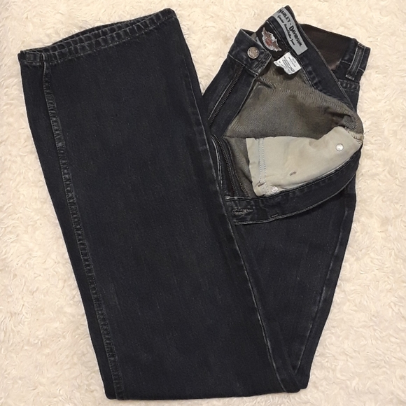 Harley-Davidson Blue Jeans. Men's Size: Waist 36x34 Inseam. - Picture 5 of 7